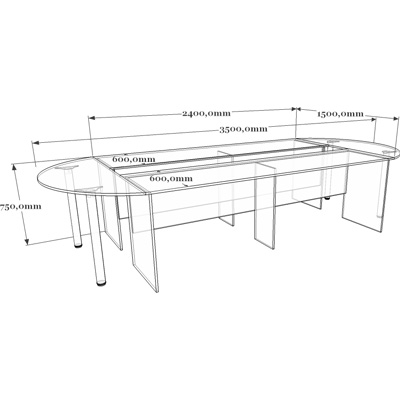 Схема конференц-стола 14-002